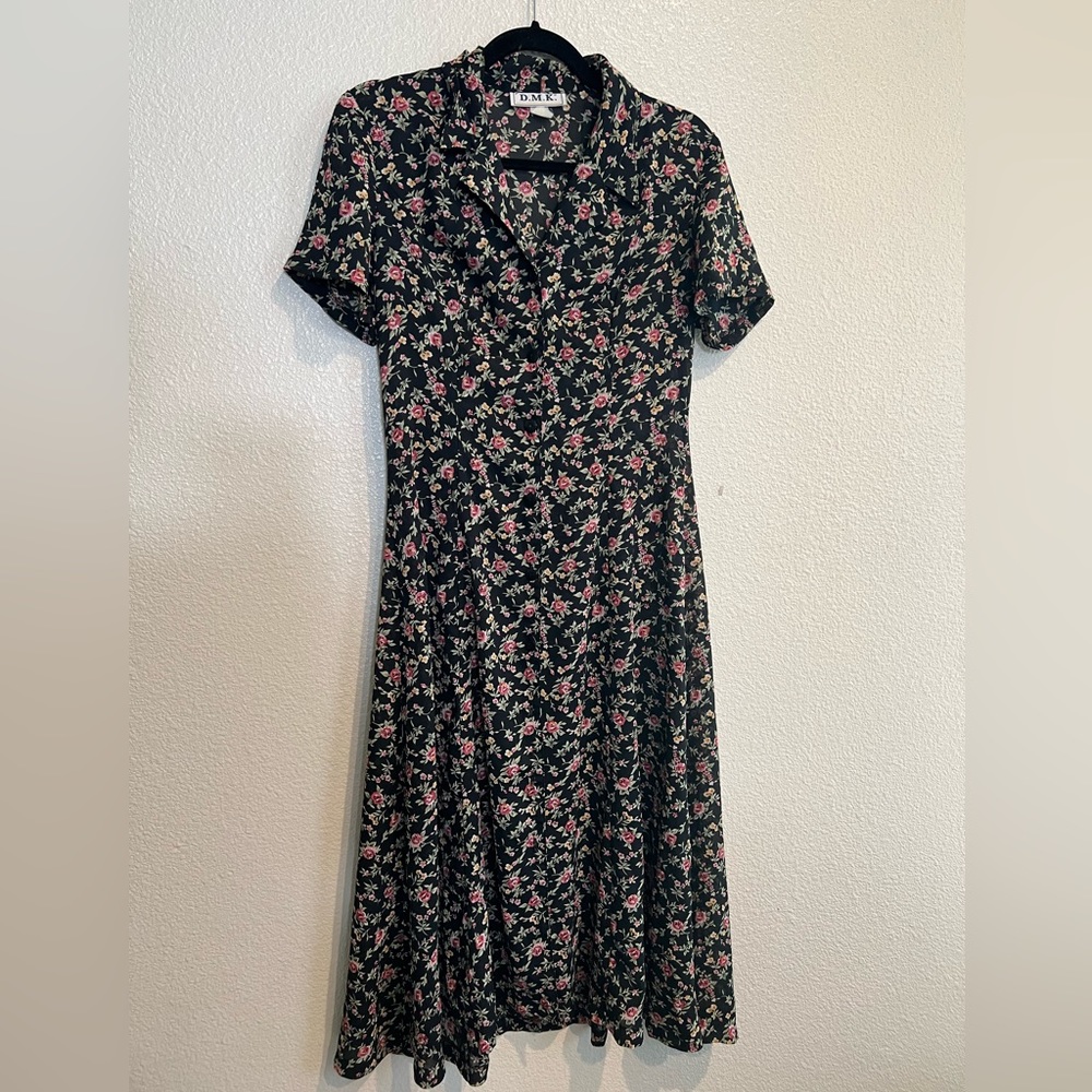 90’s floral dress‎